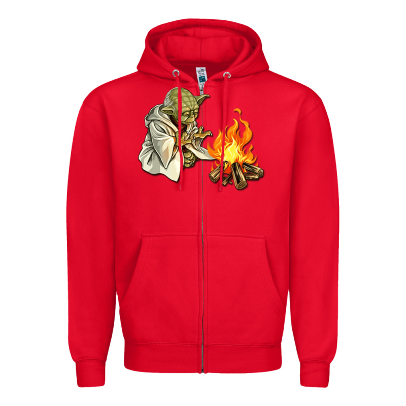 Yoda Is Warming Up Zipper Hoodie by artisFamous | Teevron
