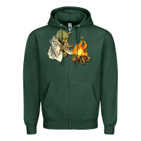 Sports Green Yoda is warming up Zipper Hoodie - artisFamous