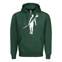 Sports Green Surf Zipper Hoodie - artisFamous