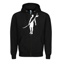 Black Surf Zipper Hoodie - artisFamous