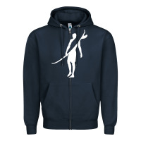 Navy Surf Zipper Hoodie - artisFamous
