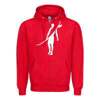 Red Surf Zipper Hoodie - artisFamous