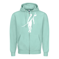 Seafoam Surf Zipper Hoodie - artisFamous