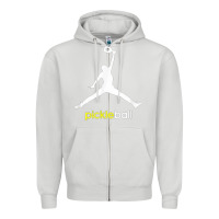 Dove Grey funny pickleball Zipper Hoodie - artisFamous