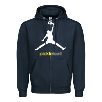 Navy funny pickleball Zipper Hoodie - artisFamous