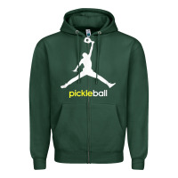 Sports Green funny pickleball Zipper Hoodie - artisFamous
