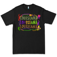Black louisiana louisiana louisiana mardi gras Premium Tee - OliviaCreatesArt