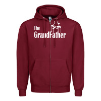 Burgundy the grandfather Zipper Hoodie - artisFamous