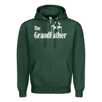 Sports Green the grandfather Zipper Hoodie - artisFamous