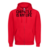 Red chipotle is my life Zipper Hoodie - artisFamous