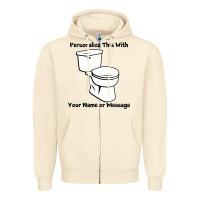 Sandshell toilet Zipper Hoodie - artisFamous