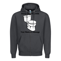 Smoke toilet Zipper Hoodie - artisFamous