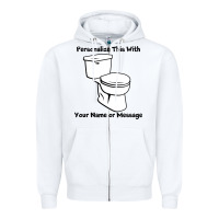 White toilet Zipper Hoodie - artisFamous