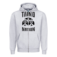 Heather Grey Taino Nation Gift Puerto Rico Zipper Hoodie - artisFamous