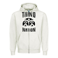 Oatmeal Heather Taino Nation Gift Puerto Rico Zipper Hoodie - artisFamous