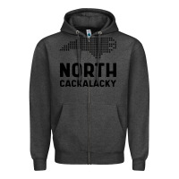 Charcoal Heather North Carolina State North Cackalacky Zipper Hoodie - artisFamous