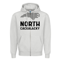 Dove Grey North Carolina State North Cackalacky Zipper Hoodie - artisFamous