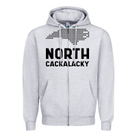 Heather Grey North Carolina State North Cackalacky Zipper Hoodie - artisFamous