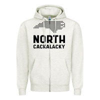 Oatmeal Heather North Carolina State North Cackalacky Zipper Hoodie - artisFamous