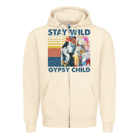 Sandshell stay wild gypsy child letter rainbow Zipper Hoodie - artisFamous
