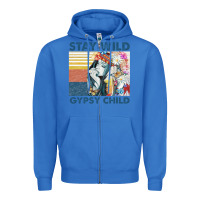 Stay Wild Gypsy Child Letter Rainbow Zipper Hoodie | Teevron