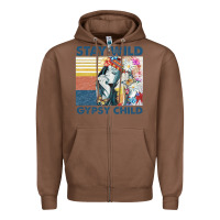 Chestnut stay wild gypsy child letter rainbow Zipper Hoodie - artisFamous