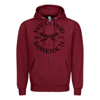 Burgundy dinna fash sassenach Zipper Hoodie - artisFamous