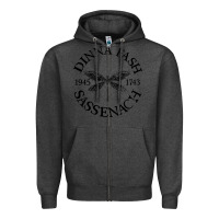 Charcoal Heather dinna fash sassenach Zipper Hoodie - artisFamous