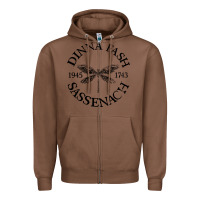 Chestnut dinna fash sassenach Zipper Hoodie - artisFamous