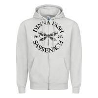 Dove Grey dinna fash sassenach Zipper Hoodie - artisFamous
