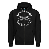 Black dinna fash sassenach Zipper Hoodie - artisFamous