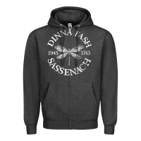 Charcoal Heather dinna fash sassenach Zipper Hoodie - artisFamous