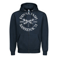 Navy dinna fash sassenach Zipper Hoodie - artisFamous