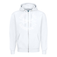White dinna fash sassenach Zipper Hoodie - artisFamous