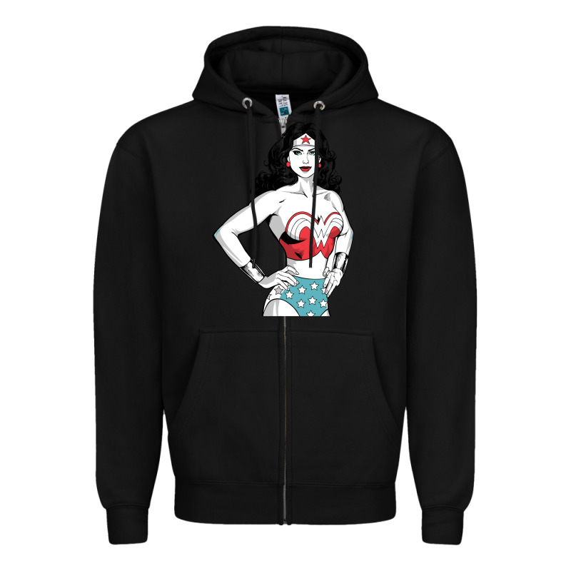 Wonder Woman Zipper Hoodie by artisFamous | Teevron