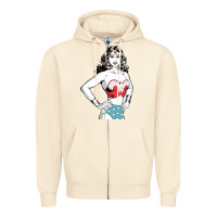 Sandshell wonder woman Zipper Hoodie - artisFamous