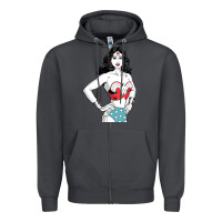 Smoke wonder woman Zipper Hoodie - artisFamous