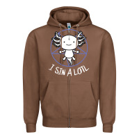 Chestnut i sin a lotl hail satan pentagram Zipper Hoodie - artisFamous