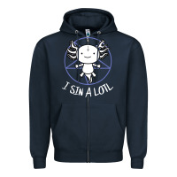 Navy i sin a lotl hail satan pentagram Zipper Hoodie - artisFamous