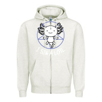 Oatmeal Heather i sin a lotl hail satan pentagram Zipper Hoodie - artisFamous