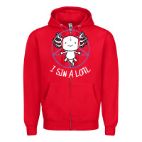 Red i sin a lotl hail satan pentagram Zipper Hoodie - artisFamous