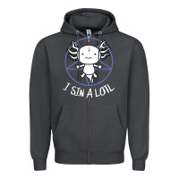 Smoke i sin a lotl hail satan pentagram Zipper Hoodie - artisFamous