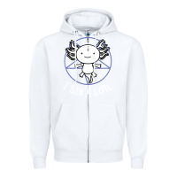 White i sin a lotl hail satan pentagram Zipper Hoodie - artisFamous