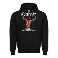 Black NATE DIAZ Zipper Hoodie - artisFamous