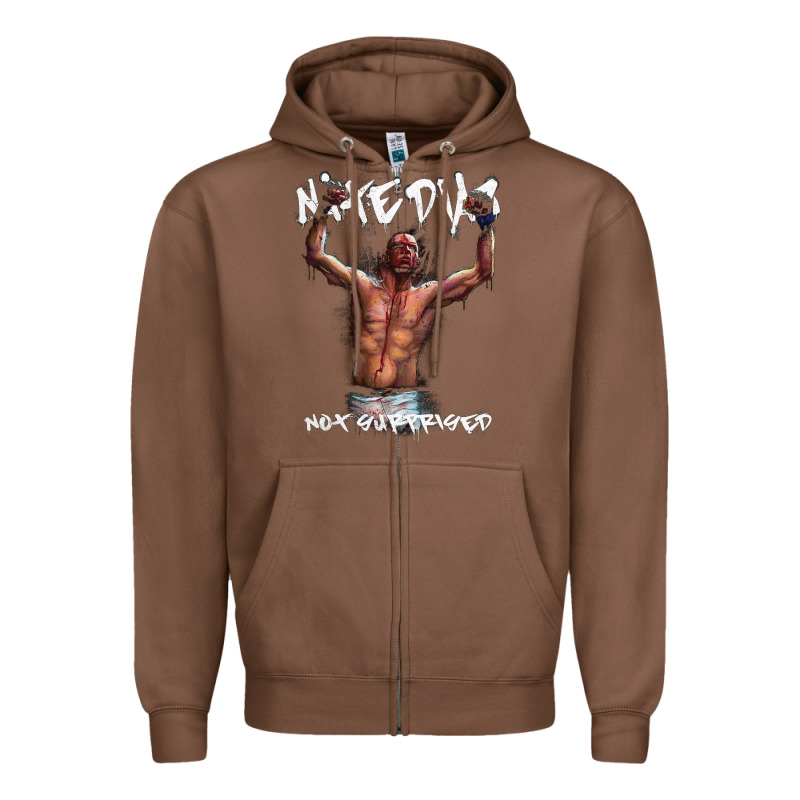 Nate Diaz Zipper Hoodie by artisFamous | Teevron