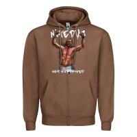 Chestnut NATE DIAZ Zipper Hoodie - artisFamous