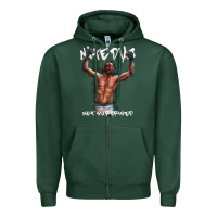 Sports Green NATE DIAZ Zipper Hoodie - artisFamous