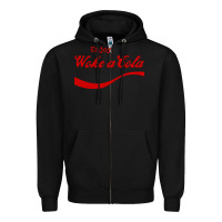 Black enjoy woke a cola Zipper Hoodie - artisFamous