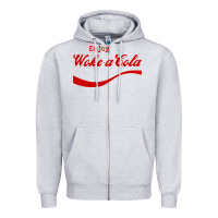 Heather Grey enjoy woke a cola Zipper Hoodie - artisFamous