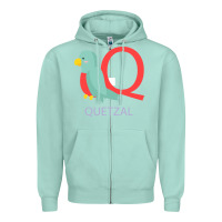 Seafoam Cute Quetzal Kid's Zipper Hoodie - artisFamous